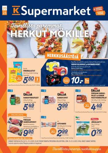 K-Supermarket tarjoukset  - 15.05.2023 - 21.05.2023.