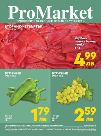Брошура на ПроМаркет - 17.10.2023 - 19.10.2023.