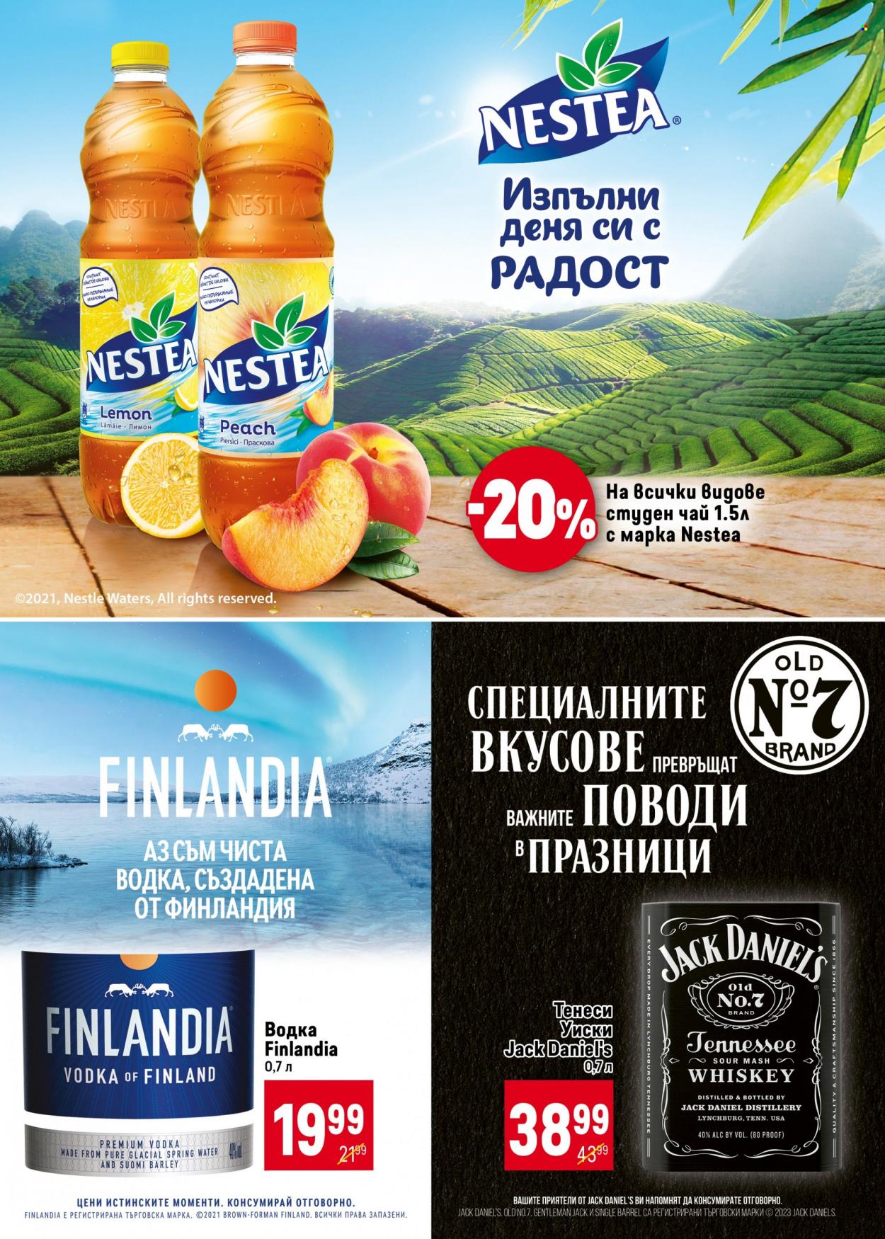 thumbnail - Брошура на BILLA - 25.01.2024 - 21.02.2024 - Продавани продукти - лимони, студен чай, водка, премиум водка, уиски, Finlandia. Страница 24.