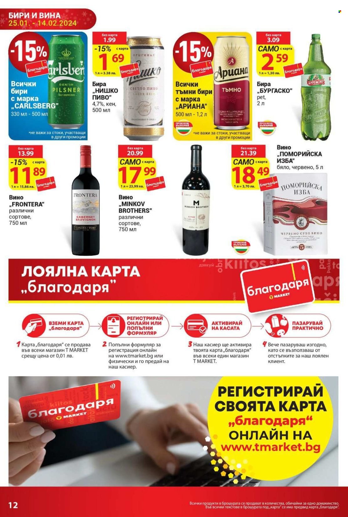 Брошура на Т Маркет - 25.01.2024 - 14.02.2024. Страница 12