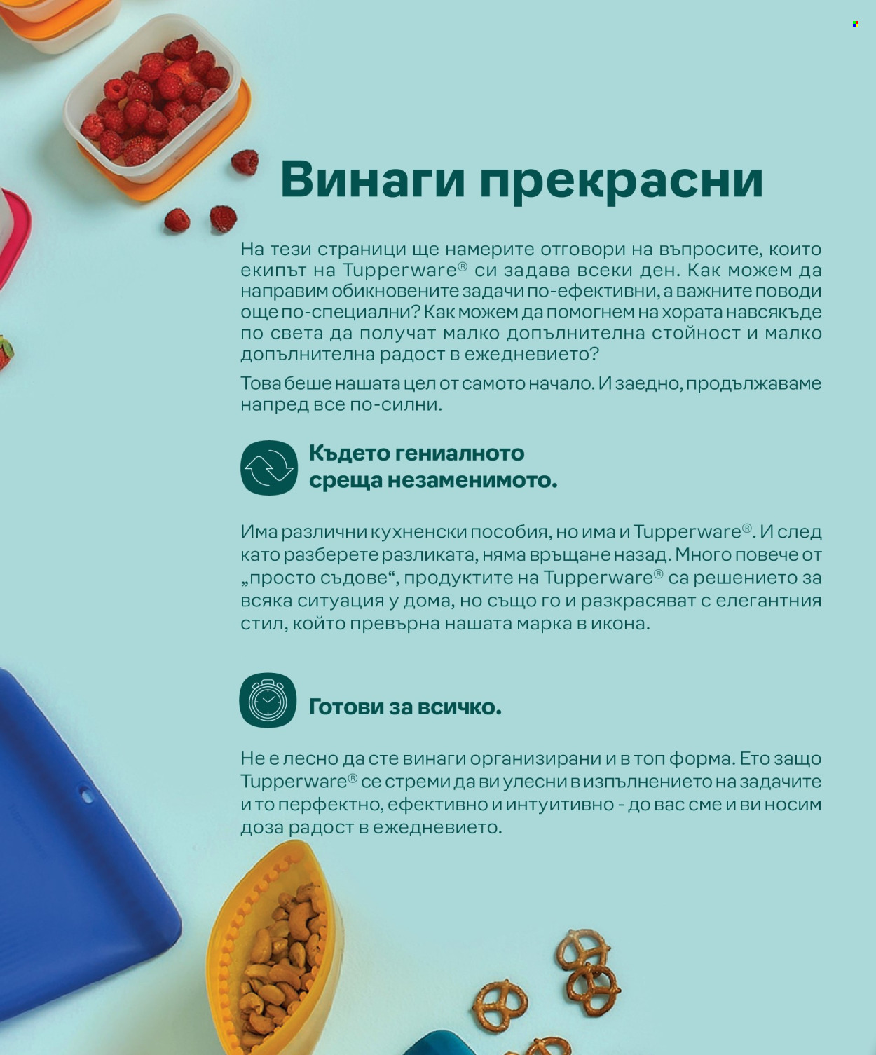 Брошура на Tupperware. Страница 2