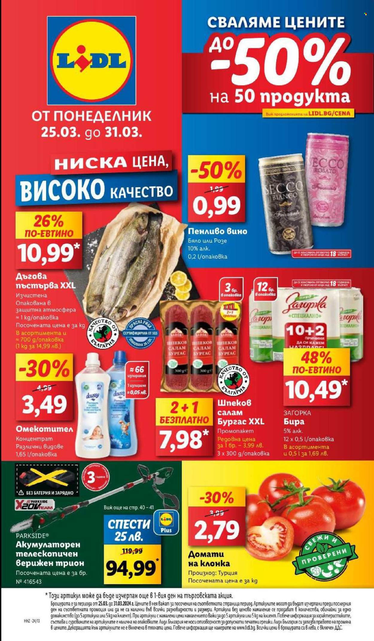 Брошура на Лидл - 25.03.2024 - 31.03.2024. Страница 1