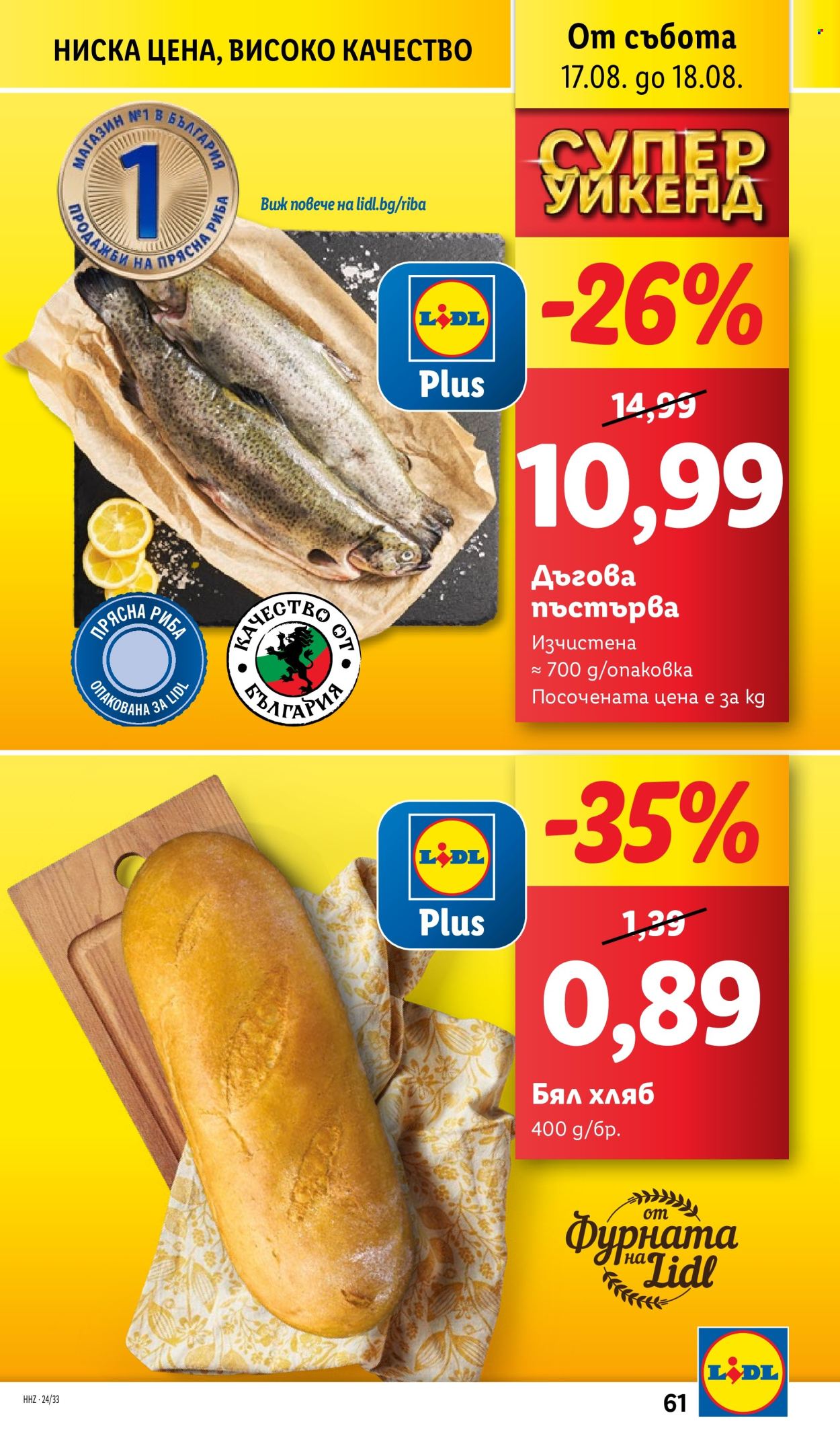 Брошура на Лидл - 12.08.2024 - 18.08.2024. Страница 61