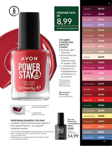 Брошура на Avon - 01.11.2024 - 30.11.2024. Страница 83