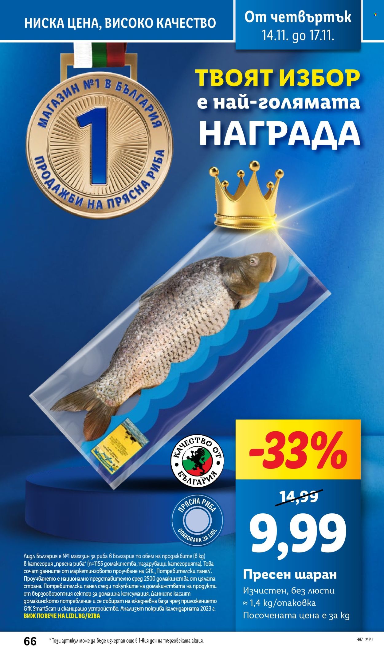 Брошура на Лидл - 11.11.2024 - 17.11.2024. Страница 66