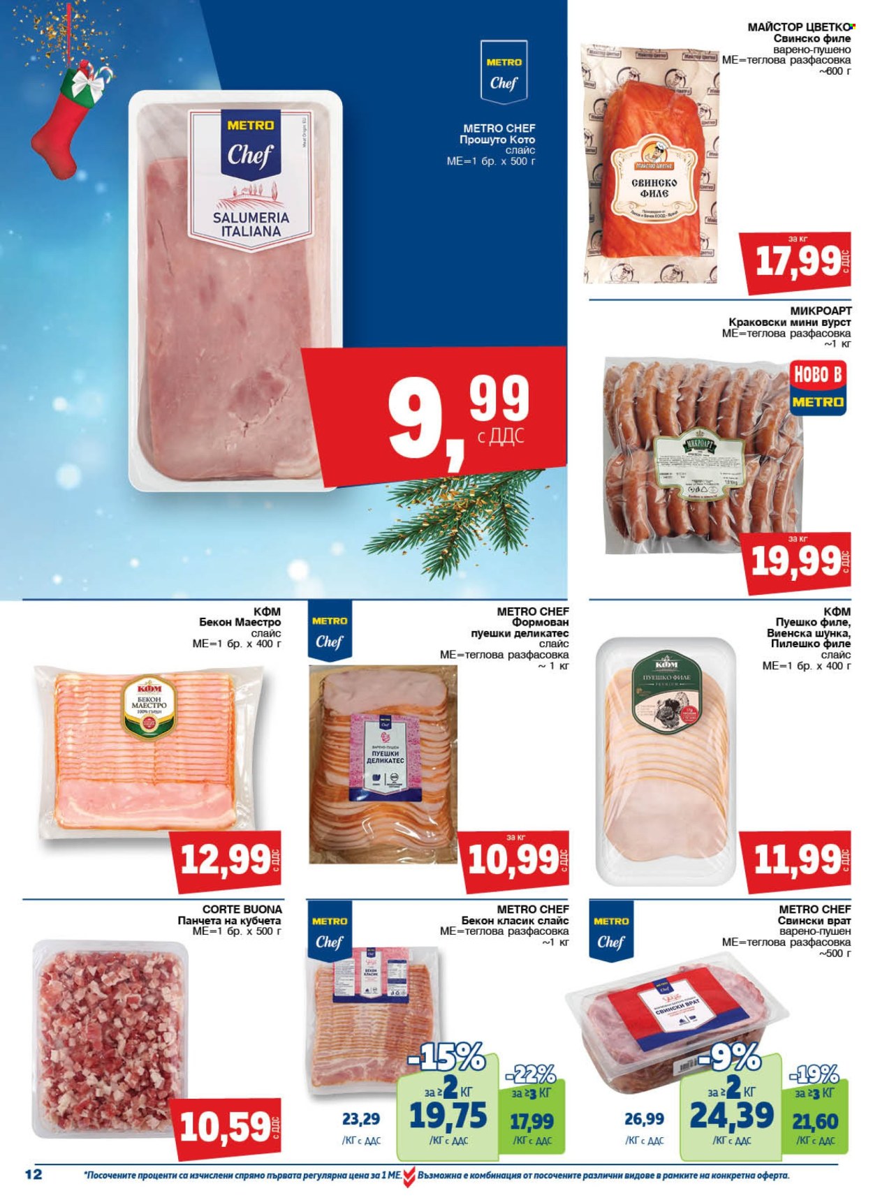 Брошура на МЕТРО - 19.12.2024 - 31.12.2024. Страница 12