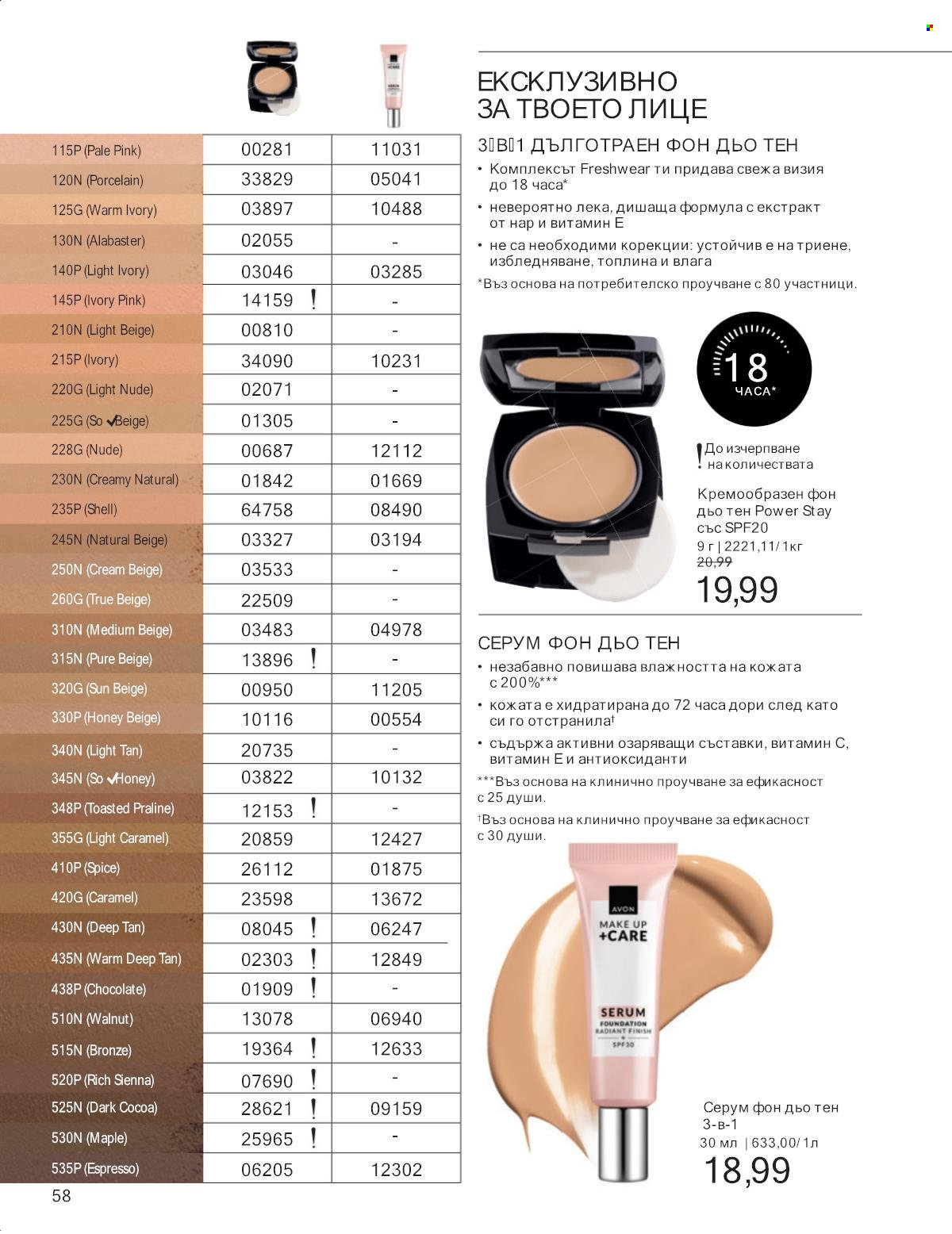Брошура на Avon - 01.01.2025 - 31.01.2025. Страница 58