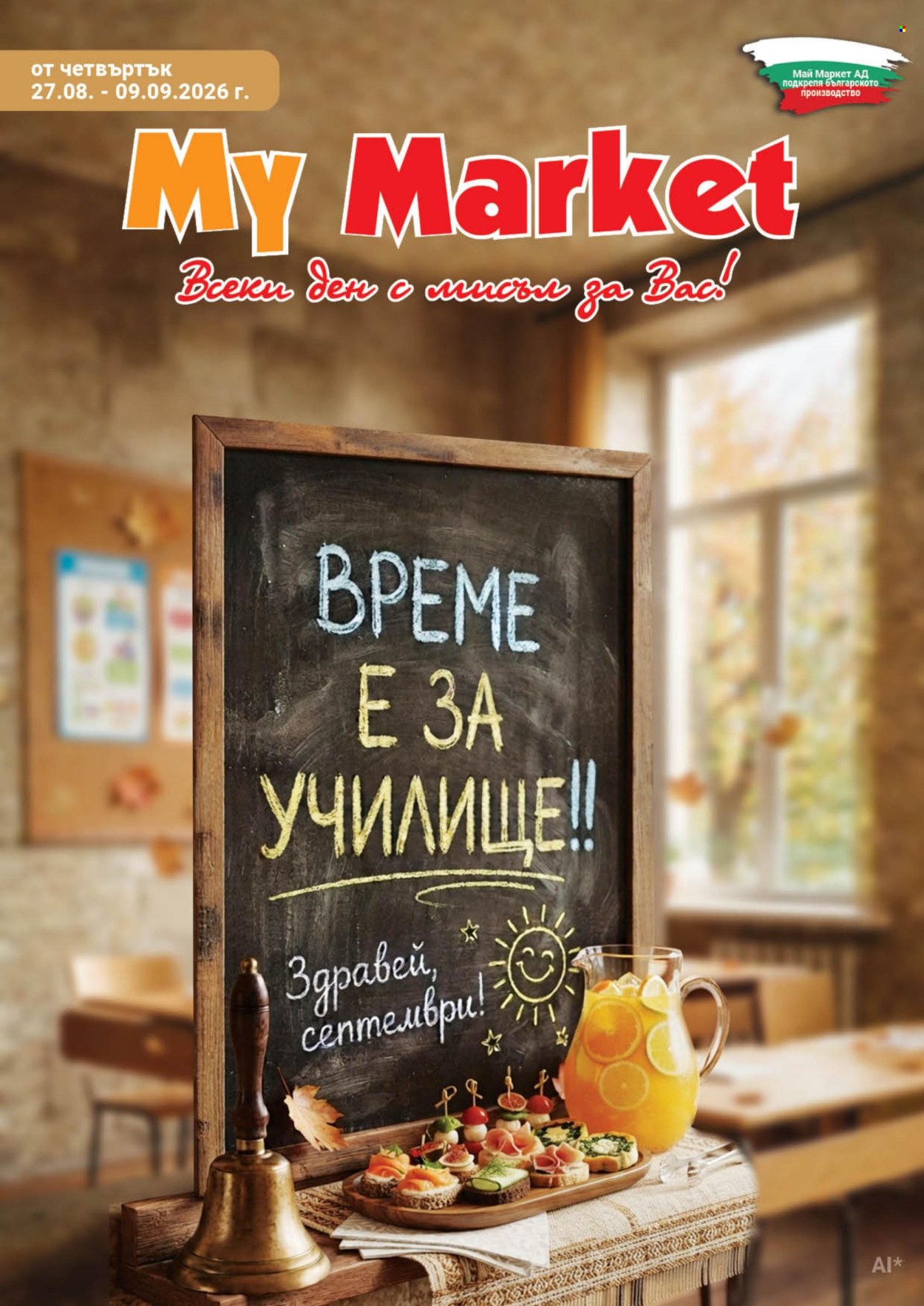 Брошура на MyMarket - 27.08.2026 - 09.09.2026. Страница 1