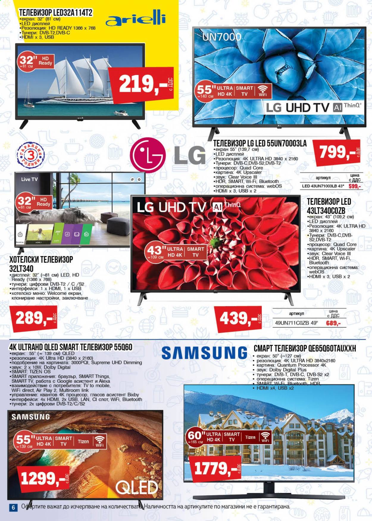 thumbnail - Брошура на МЕТРО - 07.01.2021 - 20.01.2021 - Продавани продукти - LG, Samsung, телевизор, smart tv. Страница 6.