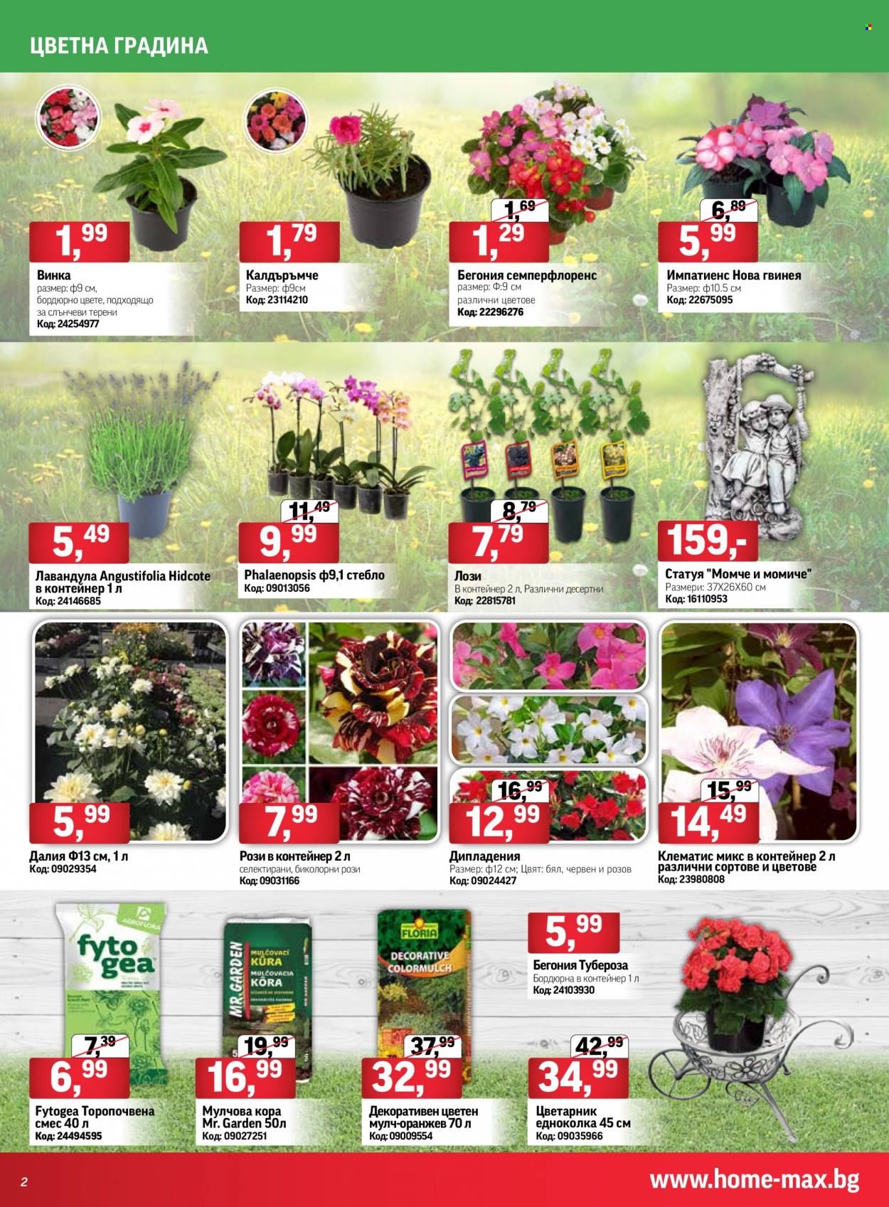 thumbnail - Брошура на HomeMax - 12.05.2022 - 31.05.2022 - Продавани продукти - рози, торопочвена смес. Страница 2.