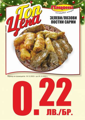 Брошура на Пацони - 16.12.2022 - 25.12.2022.