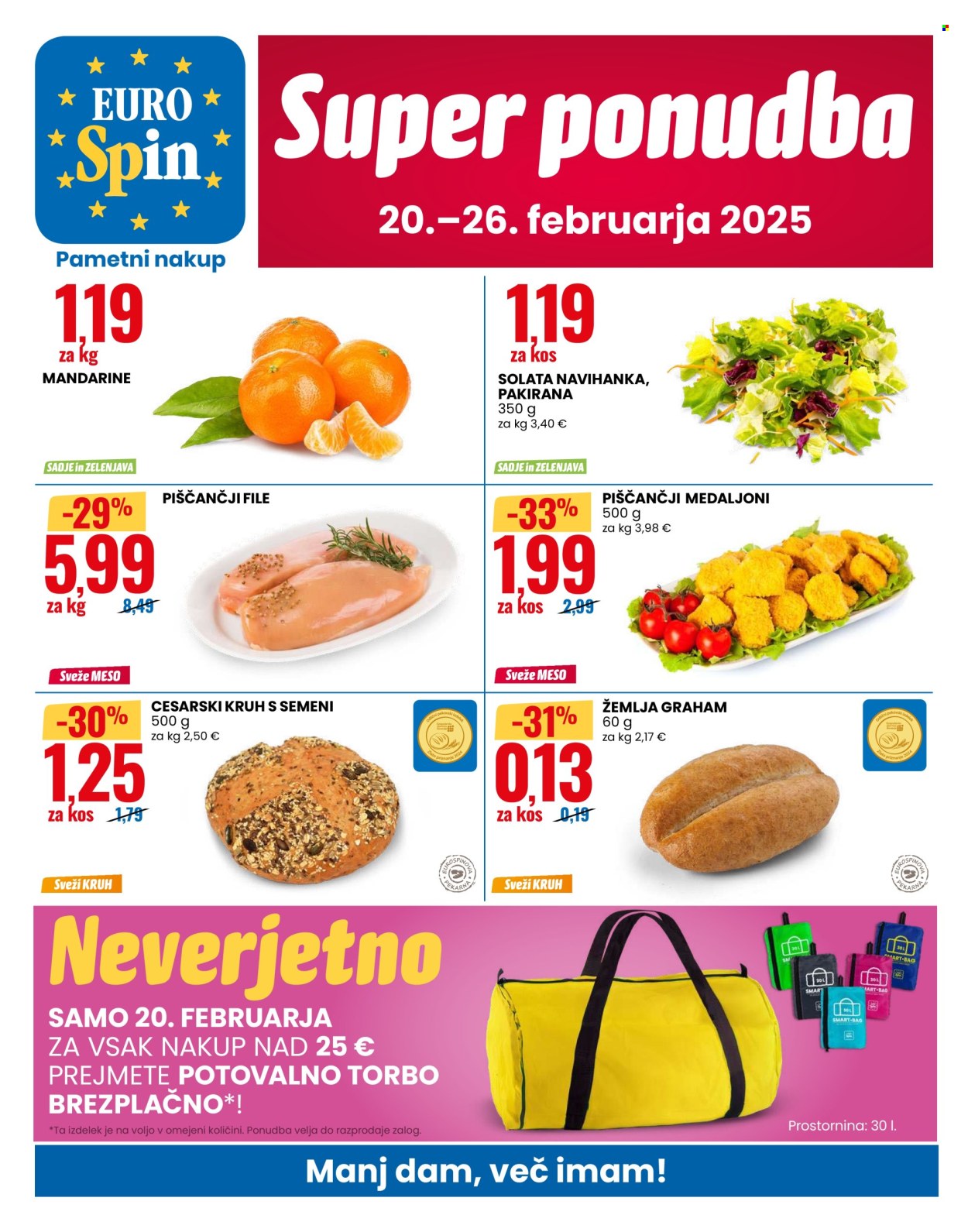EuroSpin katalog - 20.2.2025 - 26.2.2025. Stran 1
