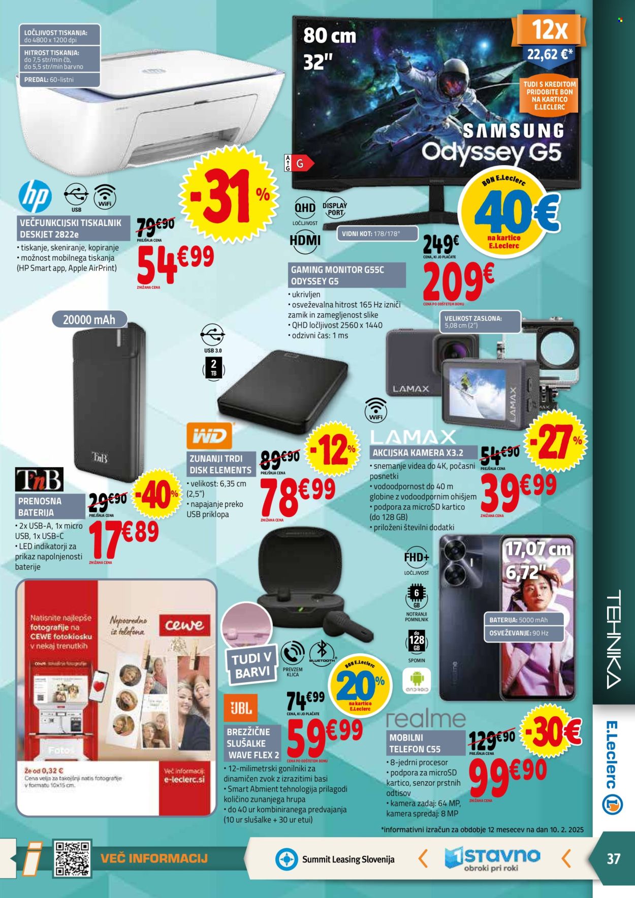 E.Leclerc katalog - 19.2.2025 - 1.3.2025. Stran 37