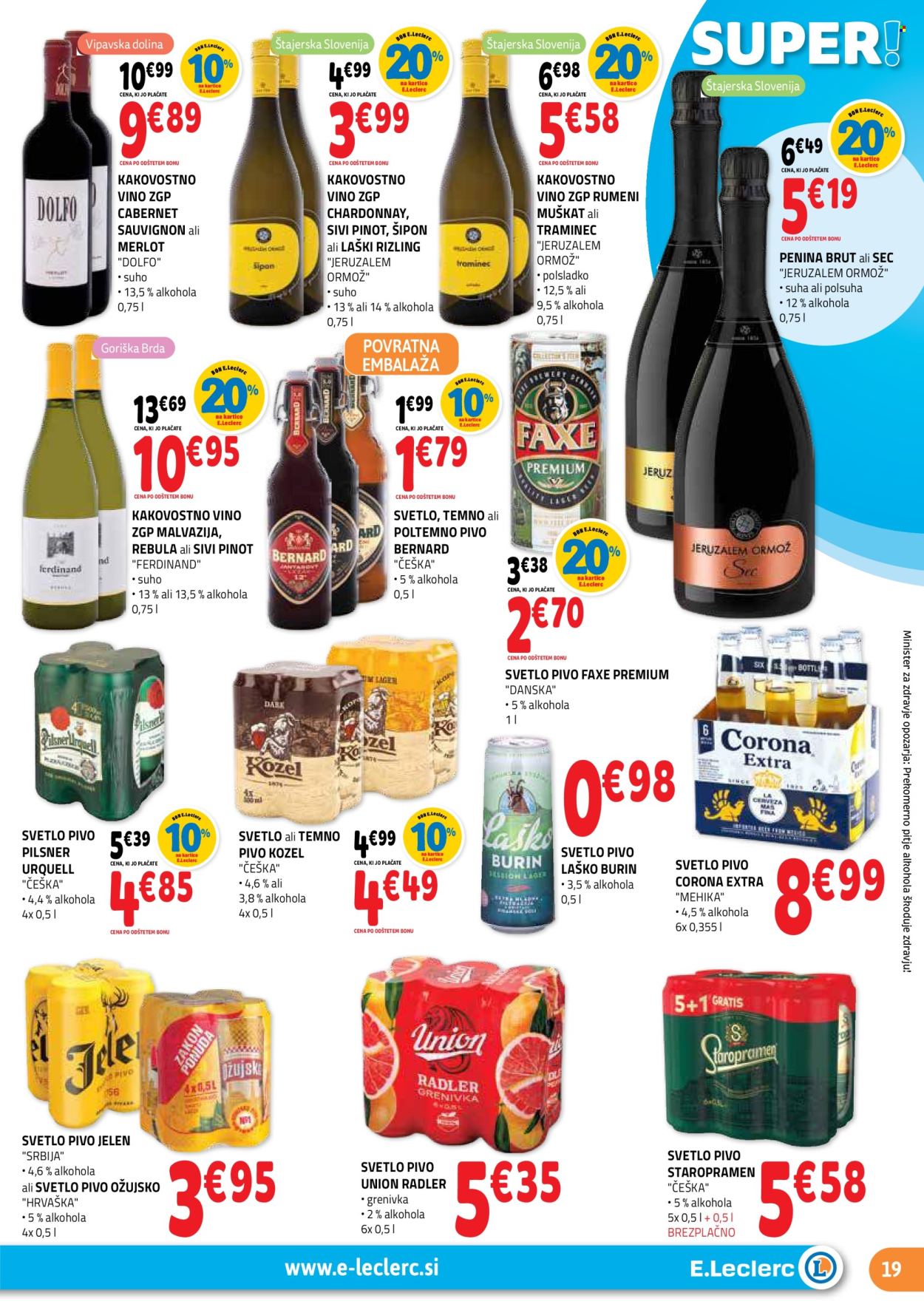 E.Leclerc katalog - 26.2.2025 - 8.3.2025. Stran 19