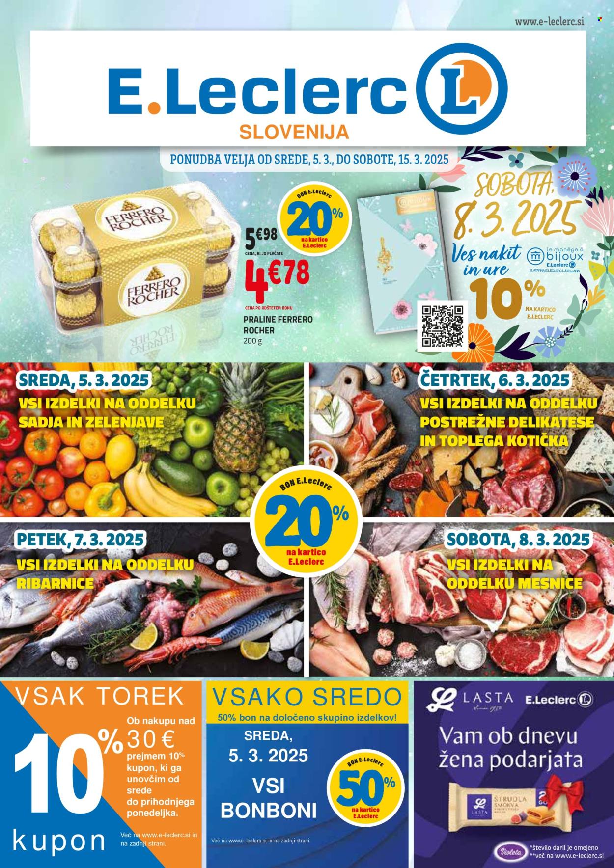 E.Leclerc katalog - 5.3.2025 - 15.3.2025. Stran 1