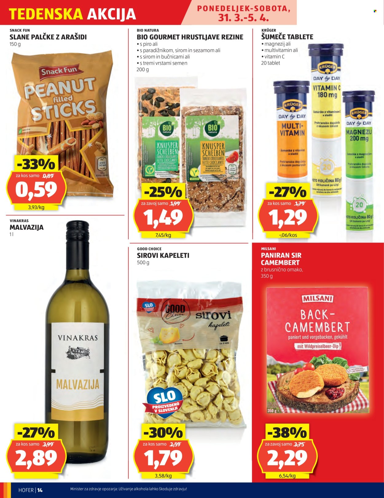 Hofer katalog - 27.3.2025 - 5.4.2025. Stran 14