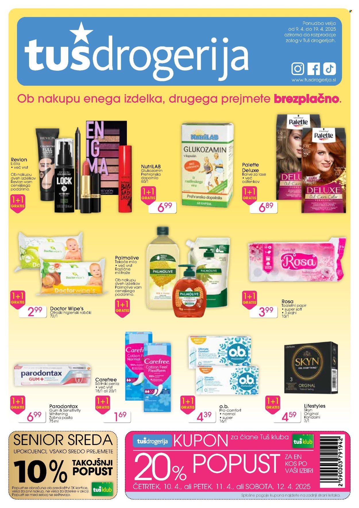 Tuš Drogeria katalog - 9.4.2025 - 19.4.2025. Stran 1