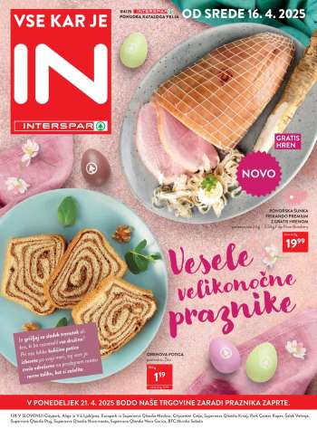 INTERSPAR katalog - 16.4.2025 - 22.4.2025.