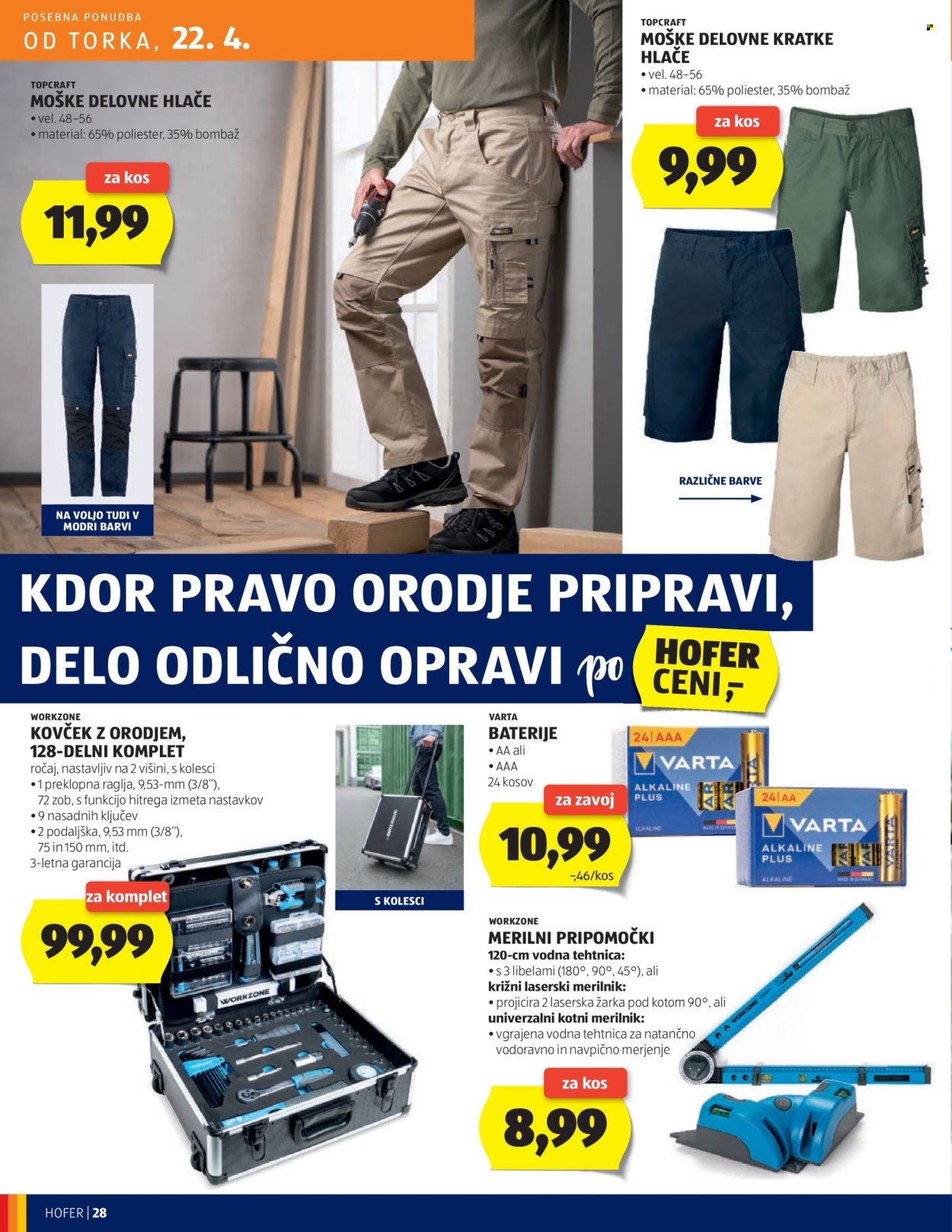 Hofer katalog - 17.4.2025 - 26.4.2025. Stran 28