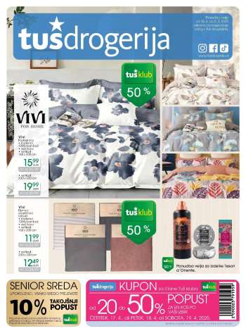 Tuš Drogeria katalog - 16.4.2025 - 5.5.2025.