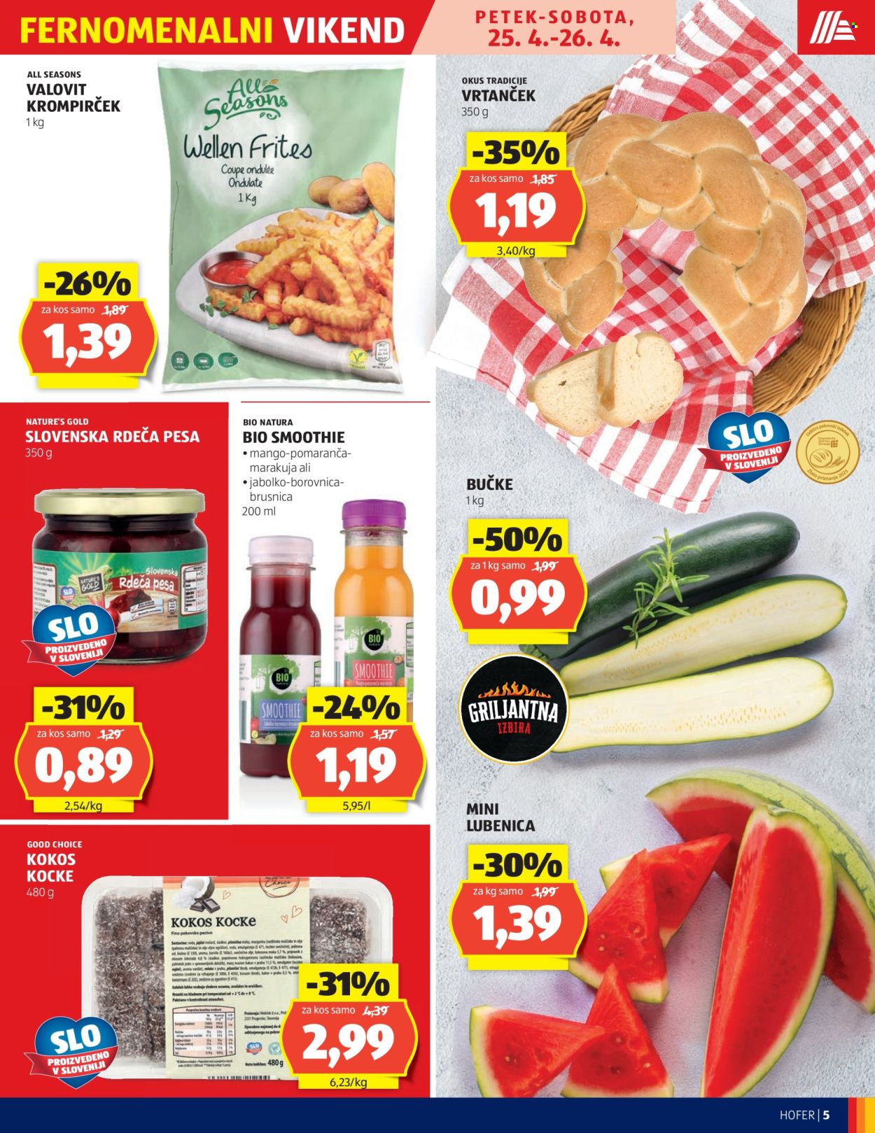 Hofer katalog - 24.4.2025 - 3.5.2025. Stran 5