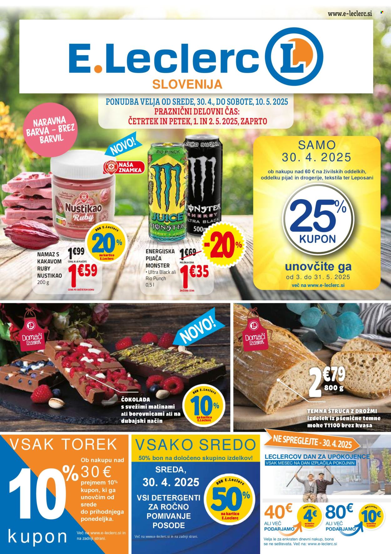 E.Leclerc katalog - 30.4.2025 - 10.5.2025. Stran 1