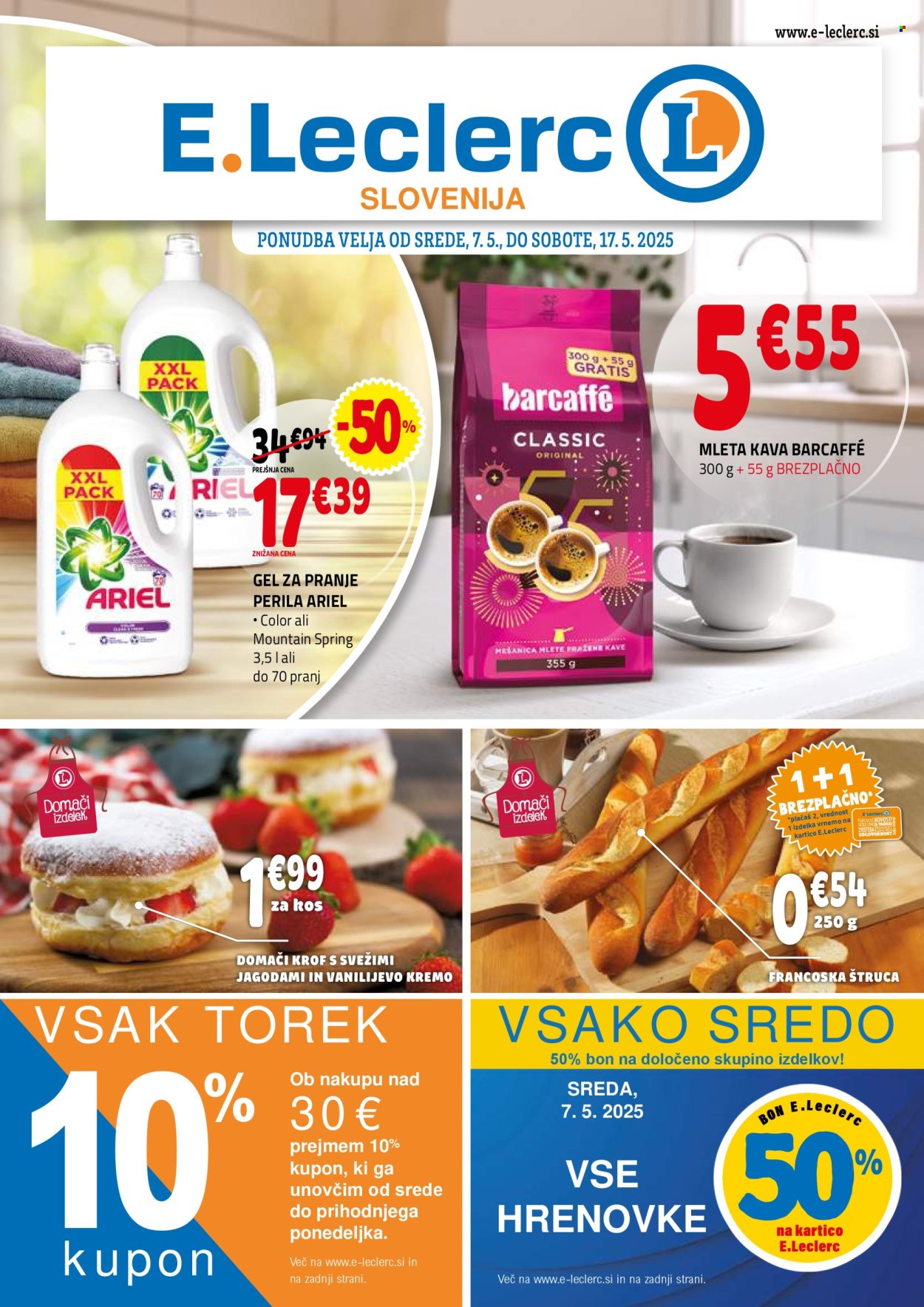 E.Leclerc katalog - 7.5.2025 - 17.5.2025. Stran 1