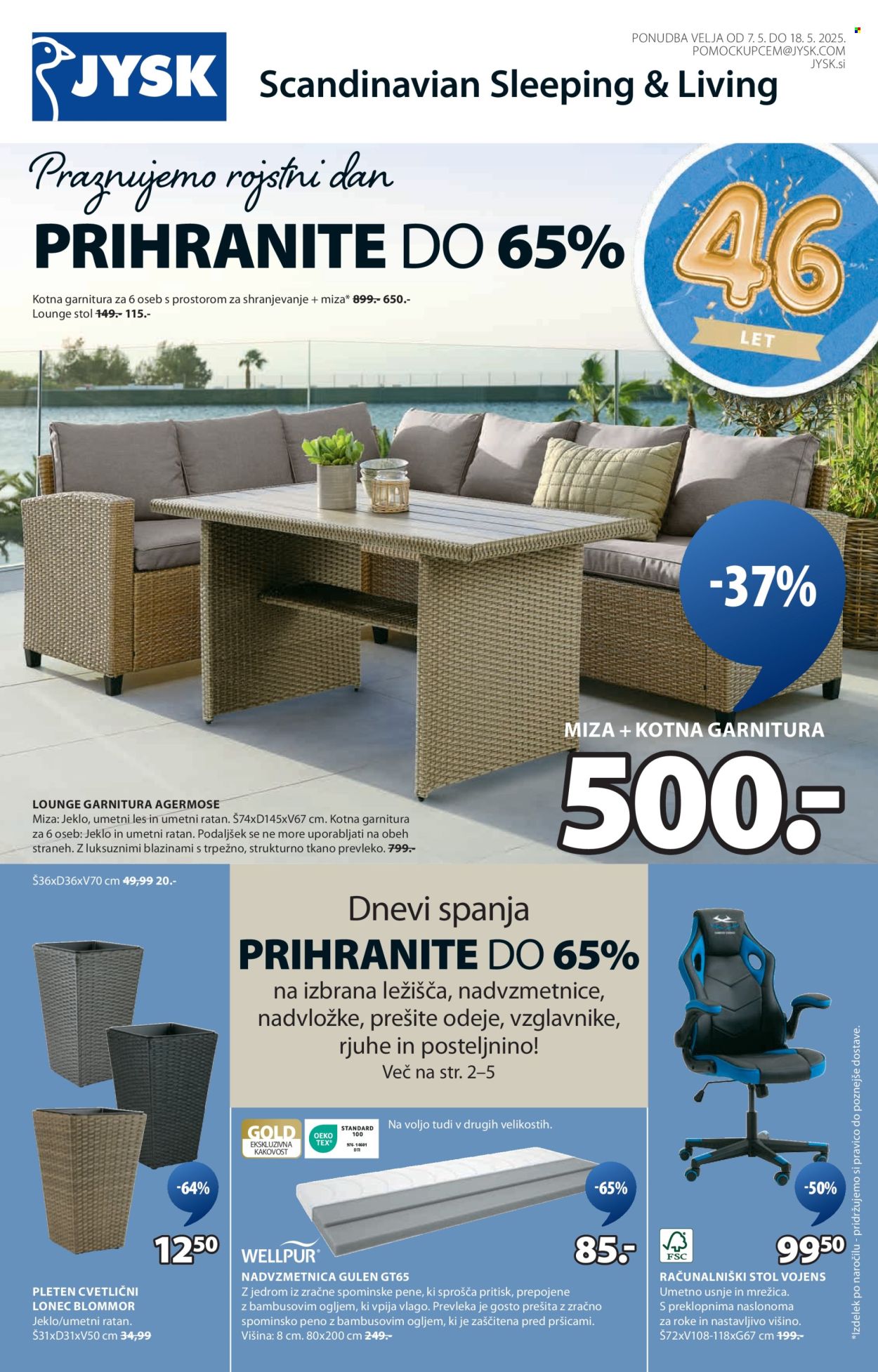 JYSK katalog - 7.5.2025 - 18.5.2025. Stran 1
