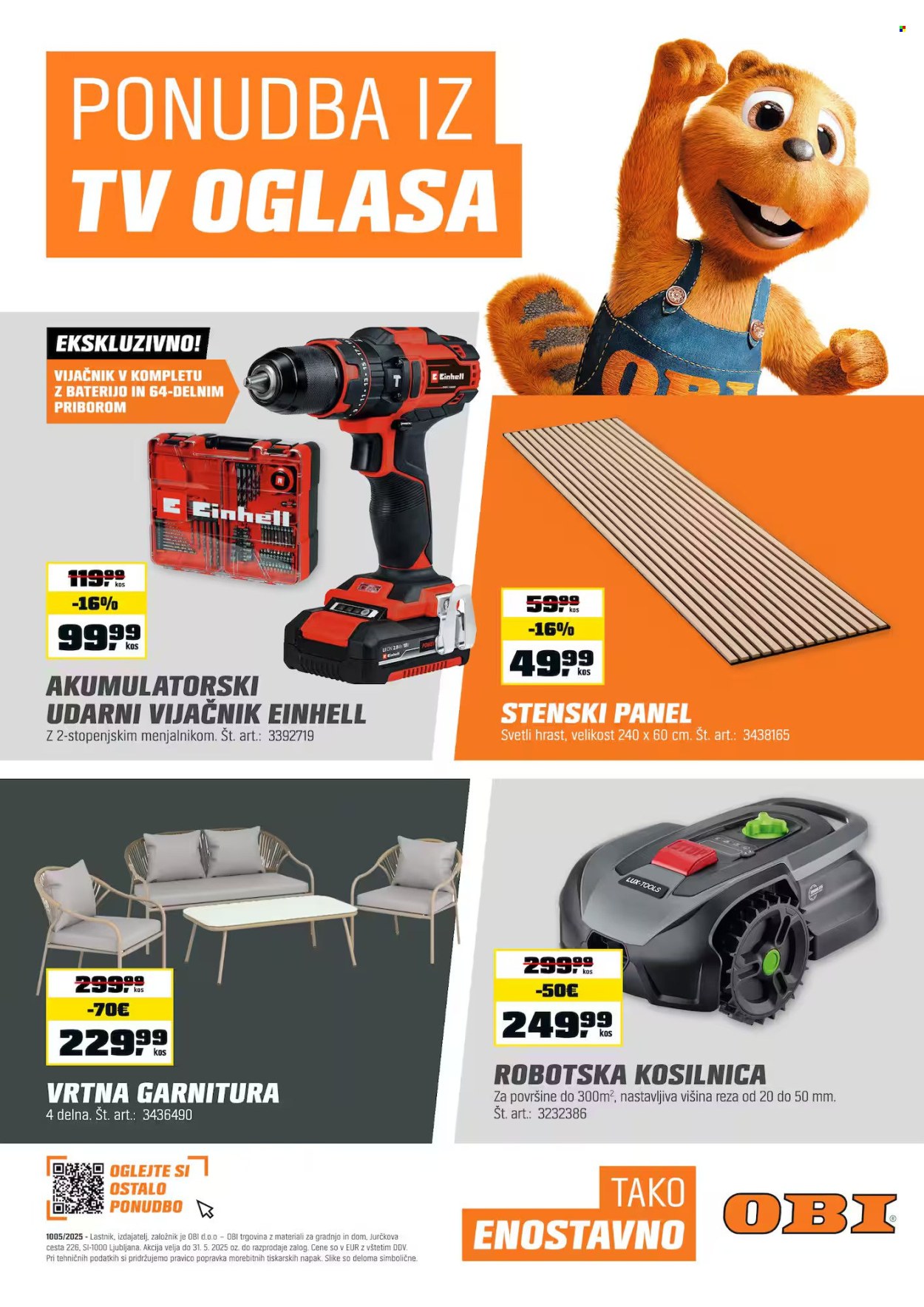 OBI katalog - 12.5.2025 - 31.5.2025. Stran 1