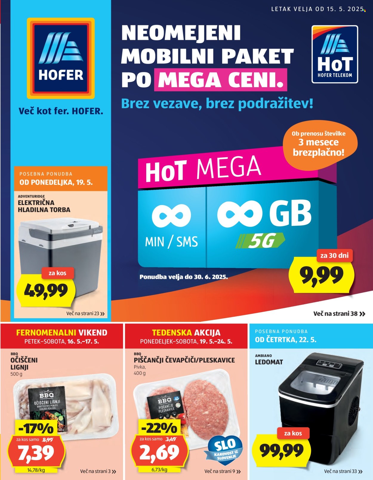Hofer katalog - 15.5.2025 - 24.5.2025. Stran 1