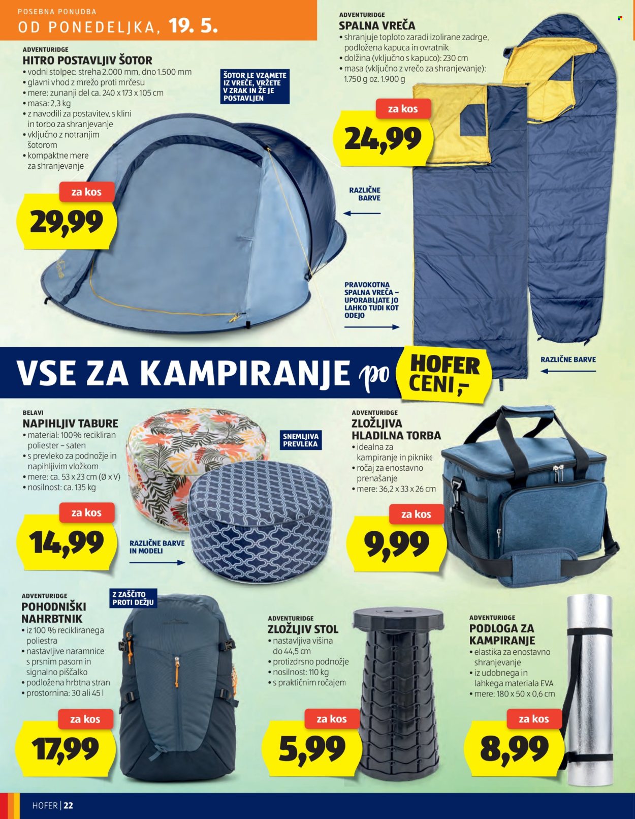Hofer katalog - 15.5.2025 - 24.5.2025. Stran 22