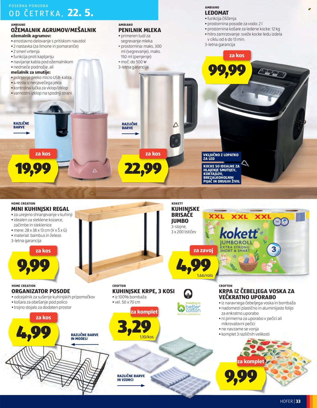 Hofer katalog - 15.5.2025 - 24.5.2025. Stran 33