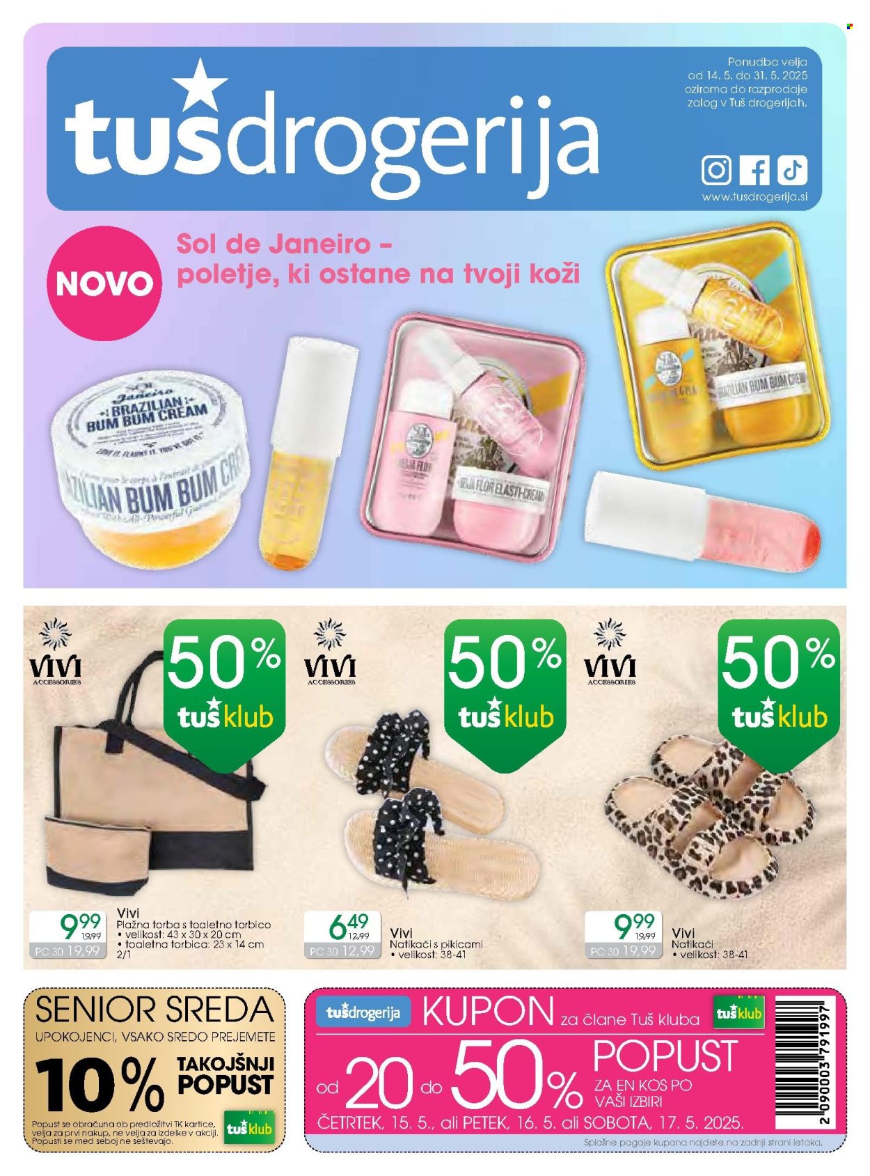 Tuš Drogeria katalog - 14.5.2025 - 31.5.2025. Stran 1