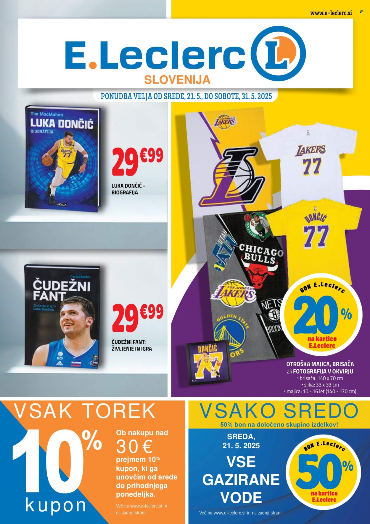 E.Leclerc katalog - 21.5.2025 - 31.5.2025. Stran 1