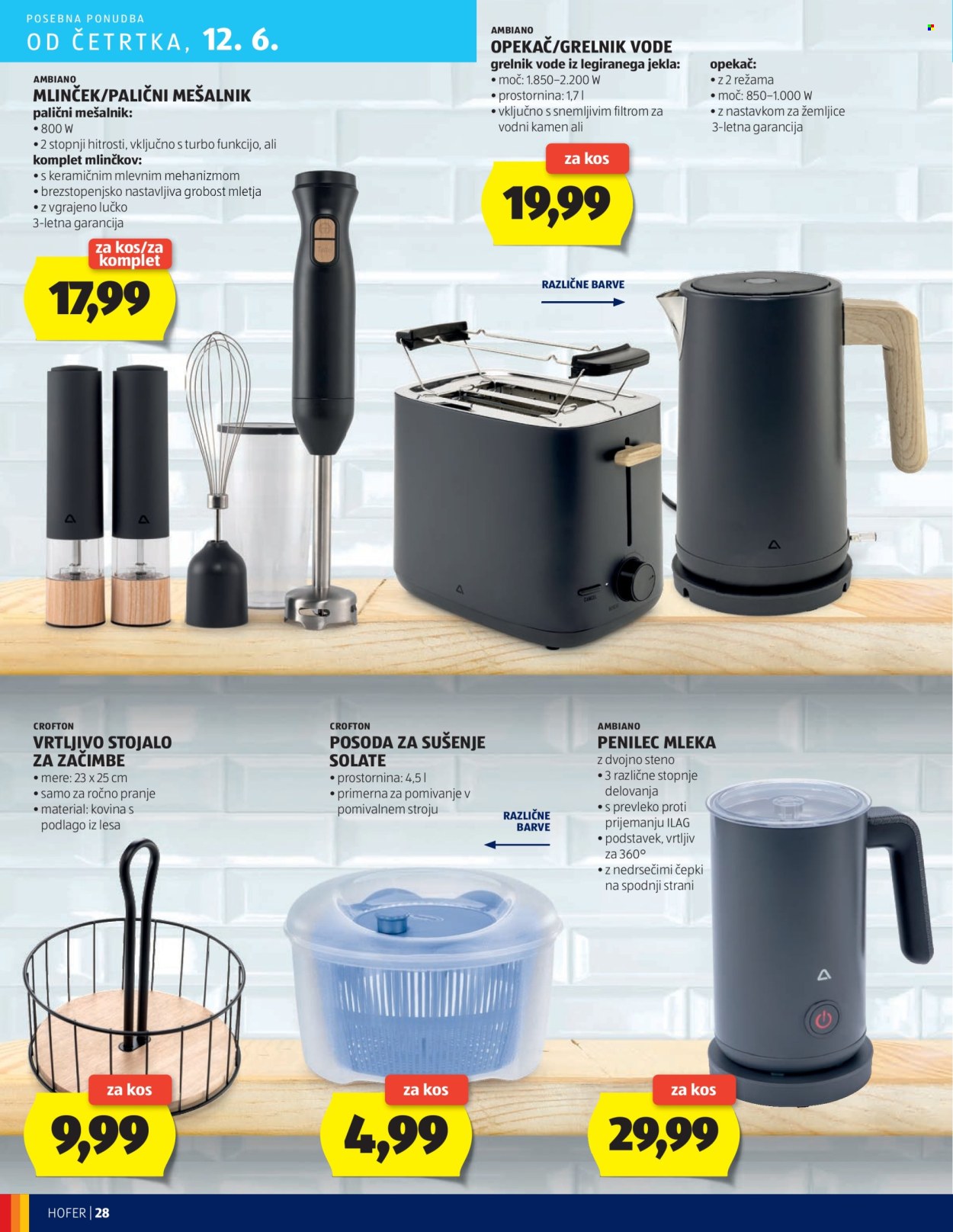 Hofer katalog - 5.6.2025 - 14.6.2025. Stran 28