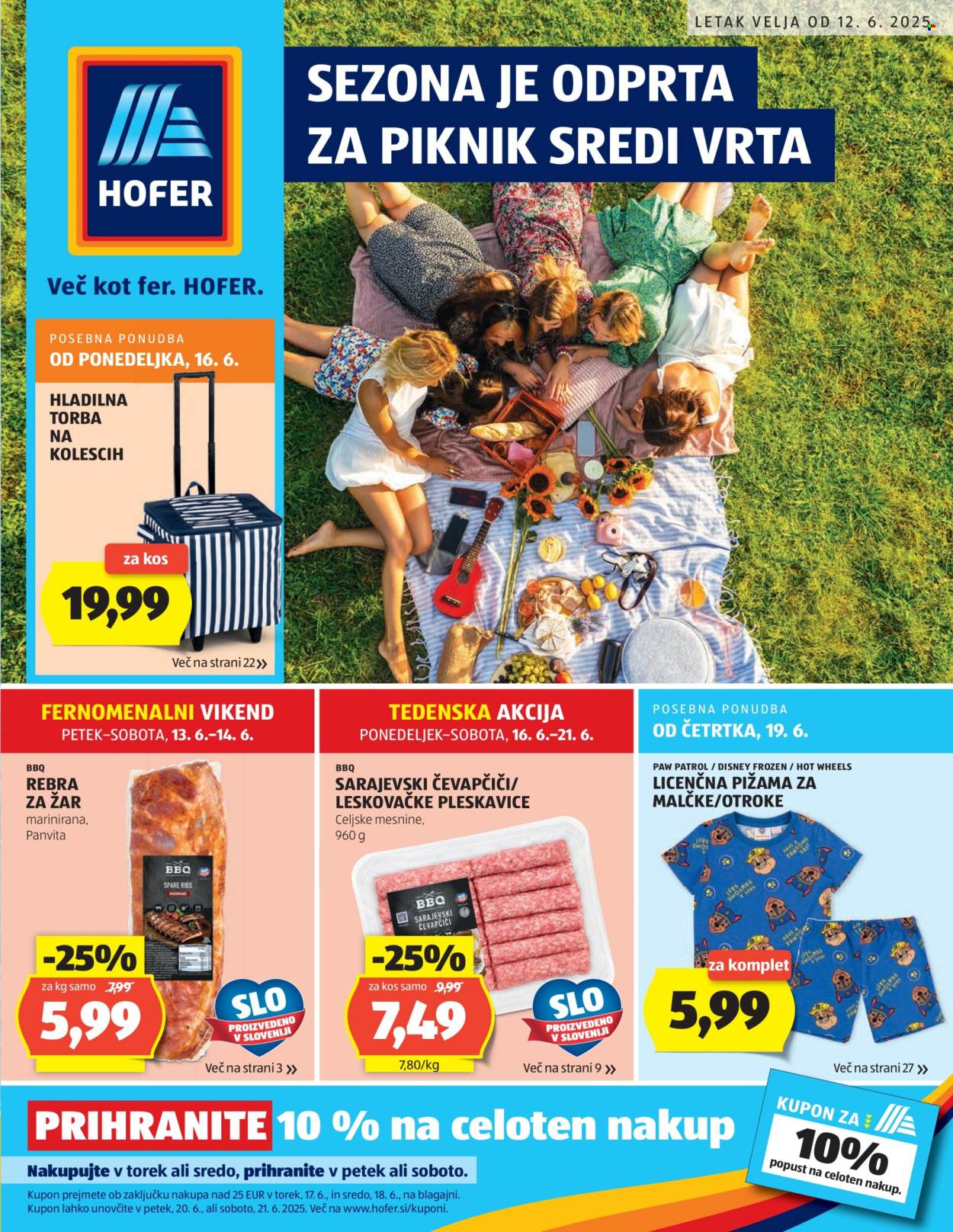 Hofer katalog - 12.6.2025 - 21.6.2025. Stran 1