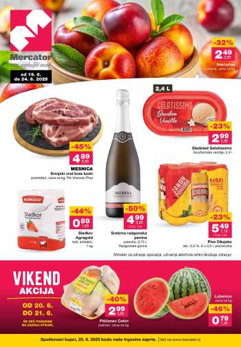 Mercator katalog - 19.6.2025 - 24.6.2025.