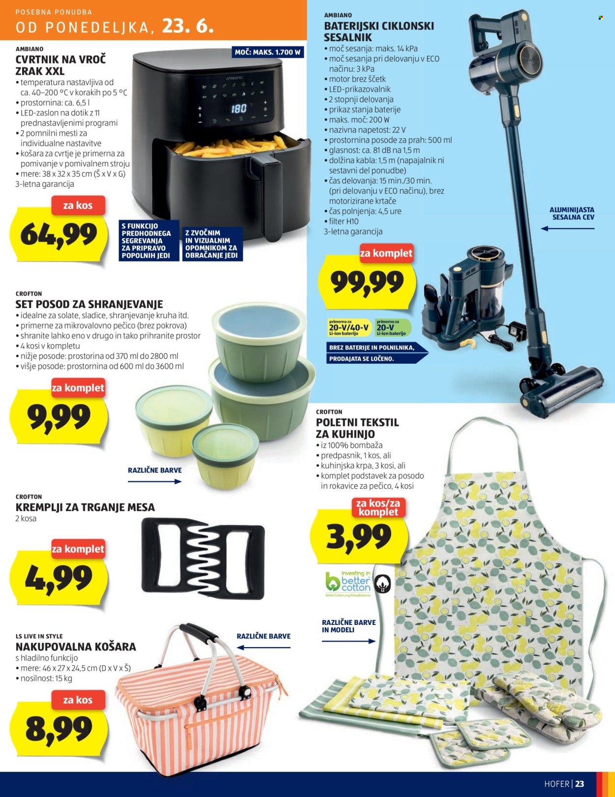 Hofer katalog - 19.6.2025 - 28.6.2025. Stran 23
