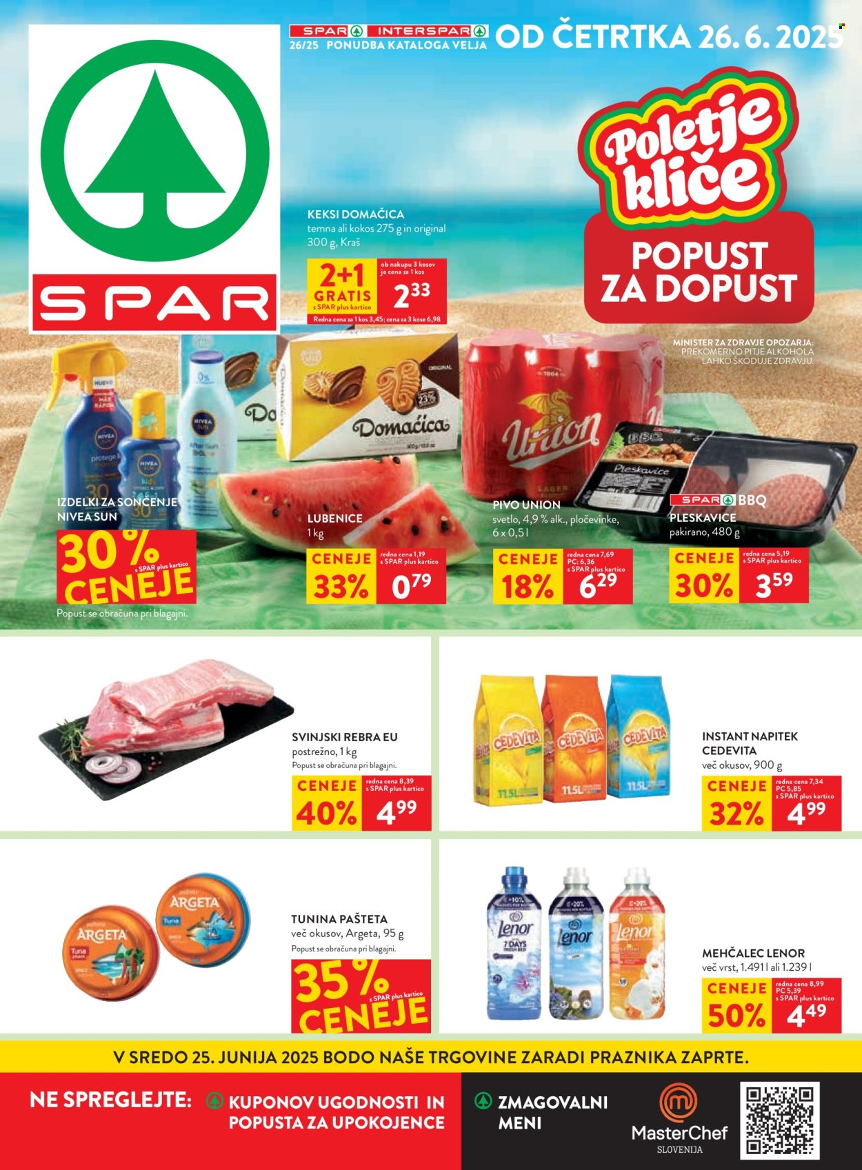 SPAR katalog - 26.6.2025 - 8.7.2025. Stran 1