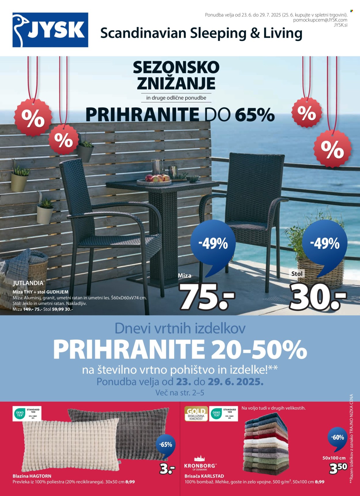 JYSK katalog - 23.6.2025 - 29.7.2025. Stran 1
