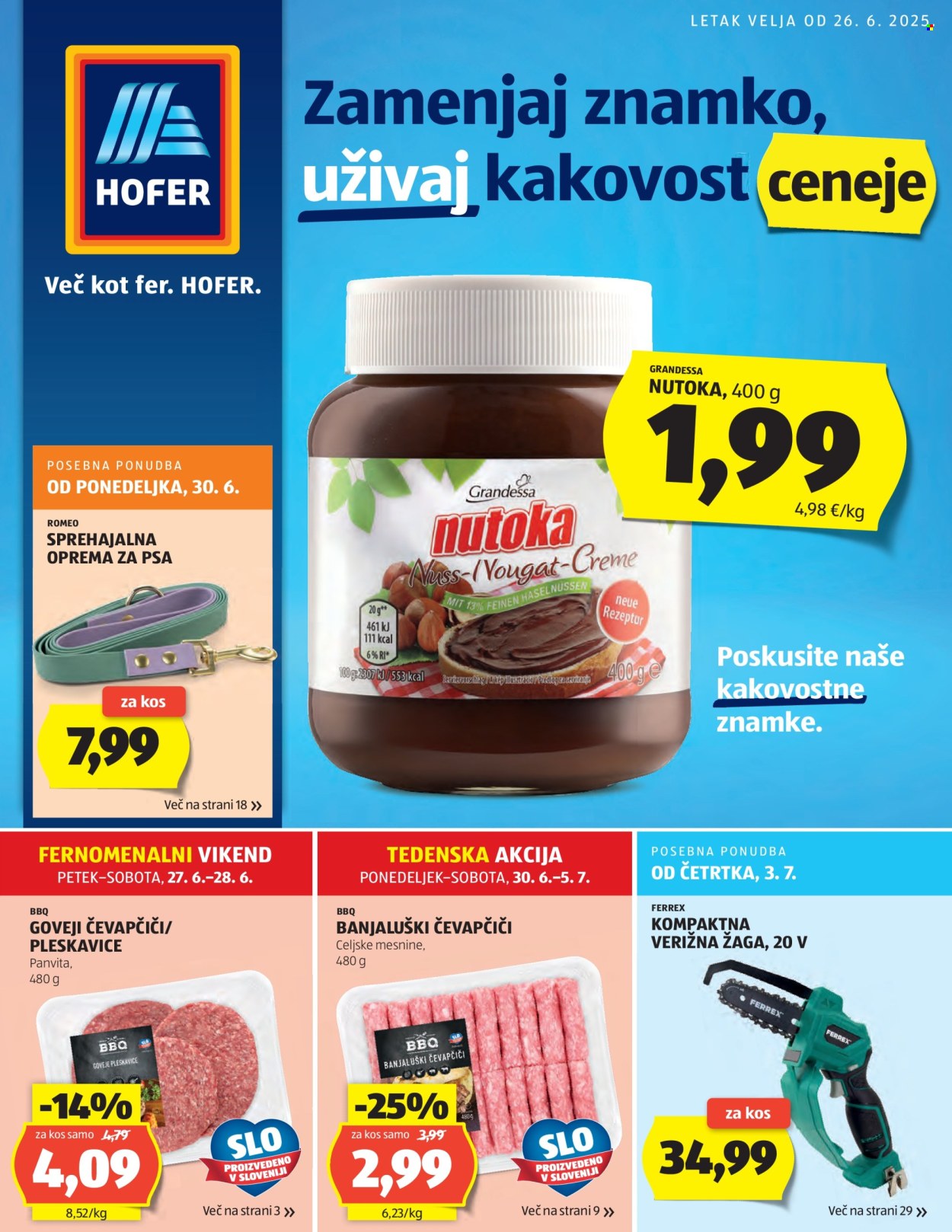 Hofer katalog - 26.6.2025 - 5.7.2025. Stran 1
