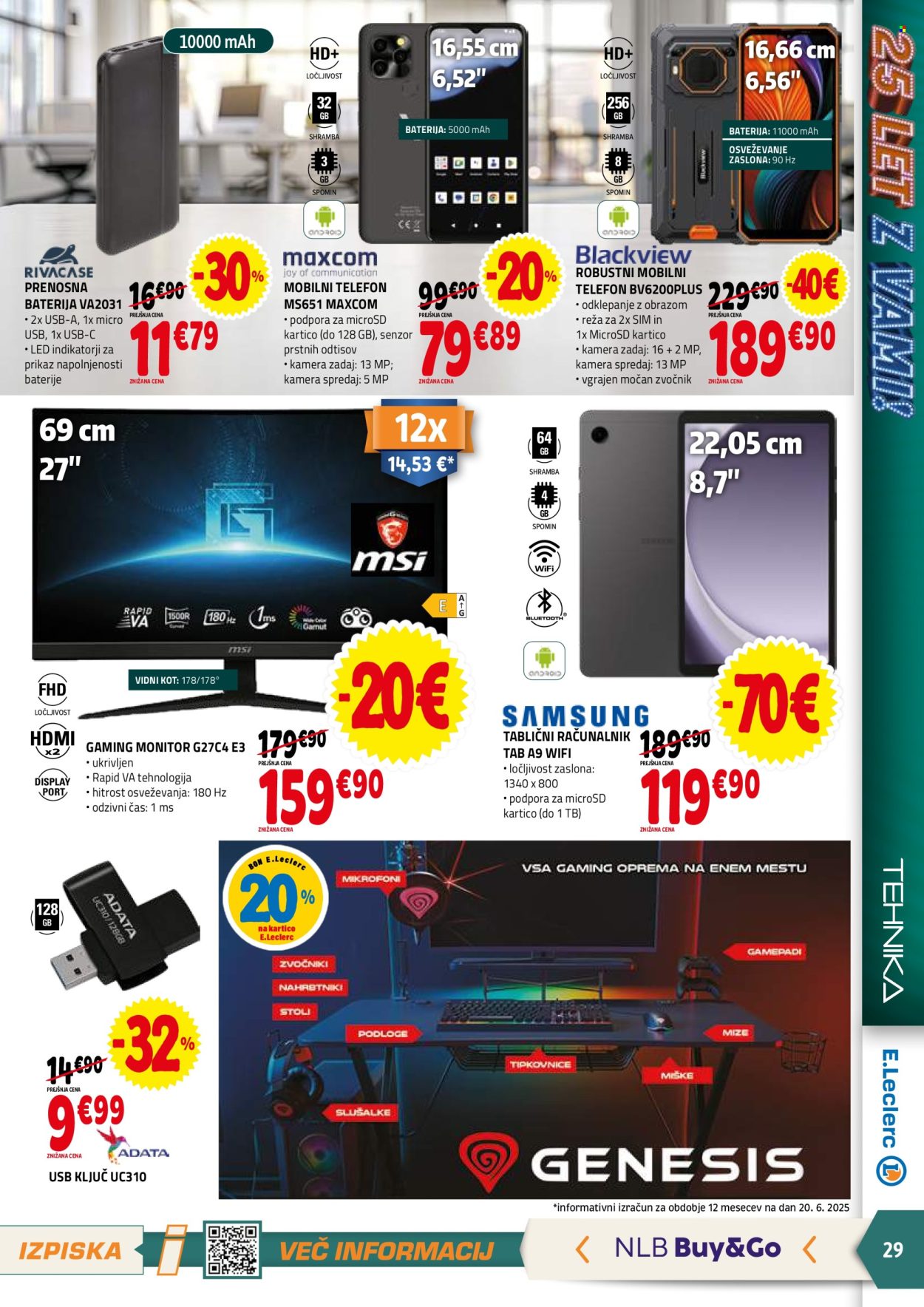 E.Leclerc katalog - 2.7.2025 - 12.7.2025. Stran 29