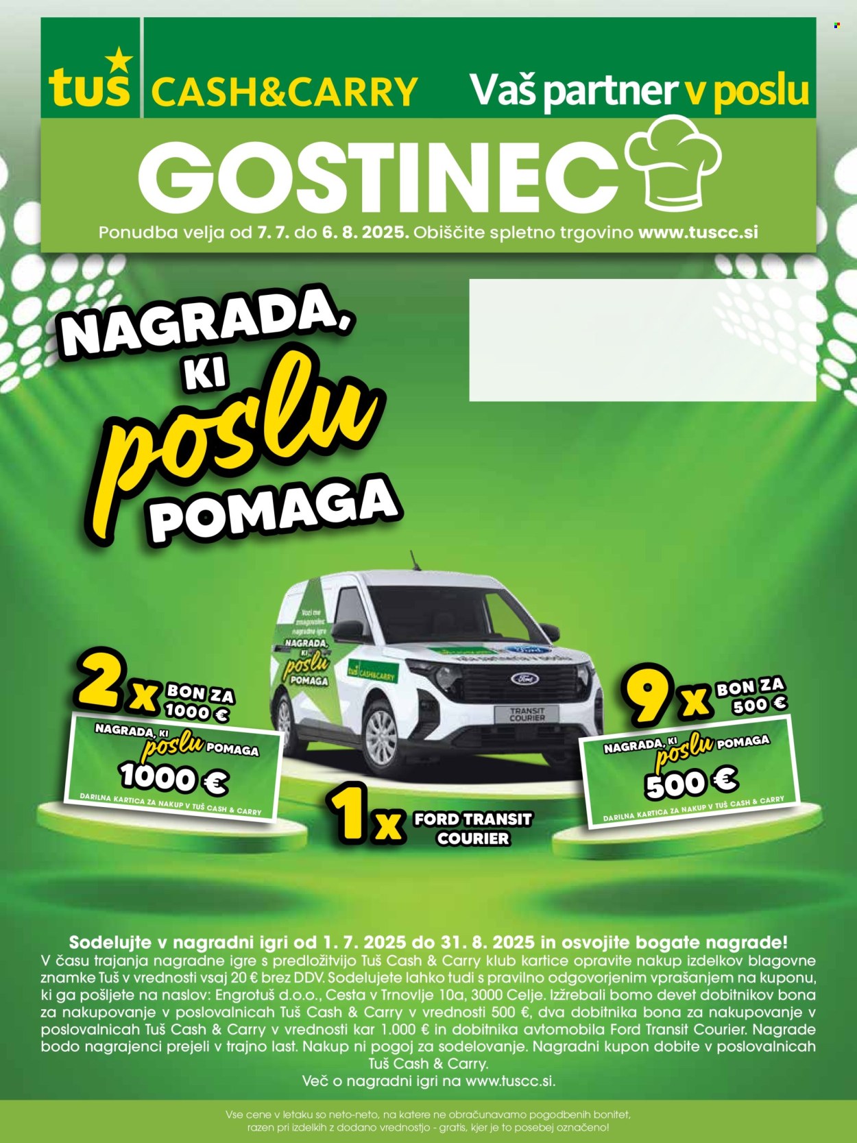 Tuš Cash & Carry katalog - 7.7.2025 - 6.8.2025. Stran 1