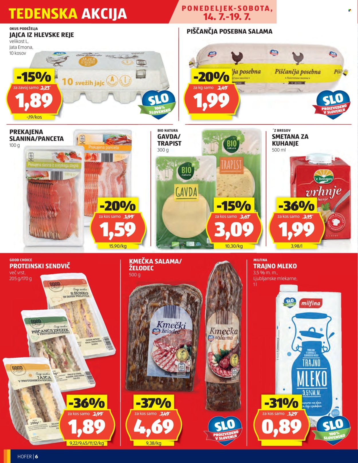 Hofer katalog - 10.7.2025 - 19.7.2025. Stran 6