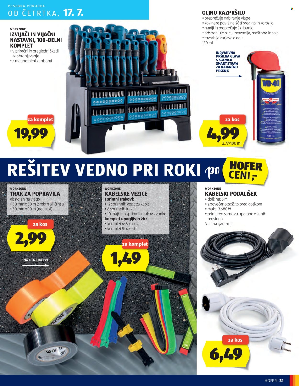 Hofer katalog - 10.7.2025 - 19.7.2025. Stran 31