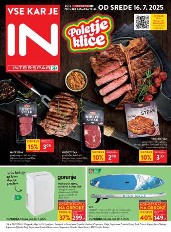 INTERSPAR katalog - 16.7.2025 - 29.7.2025.