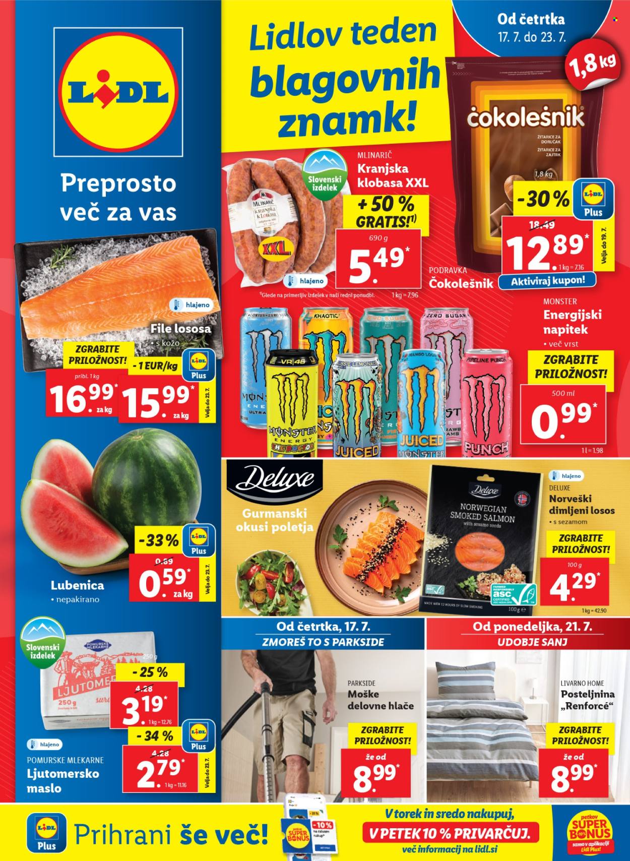 Lidl katalog - 17.7.2025 - 23.7.2025. Stran 1