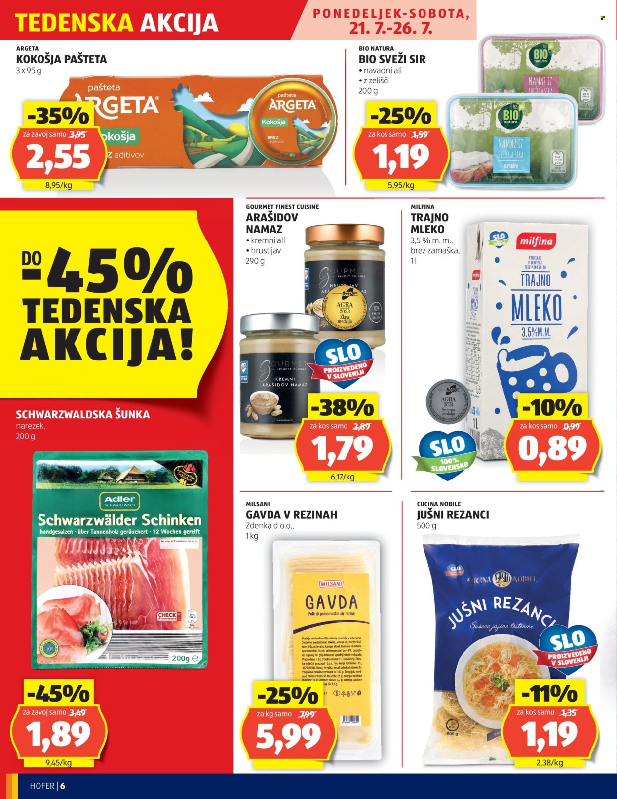 Hofer katalog - 17.7.2025 - 26.7.2025. Stran 6