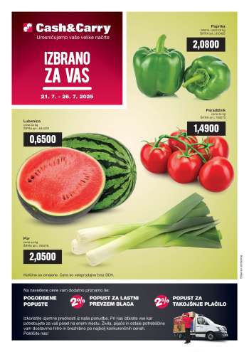 Mercator Cash & Carry katalog - 21.7.2025 - 26.7.2025.