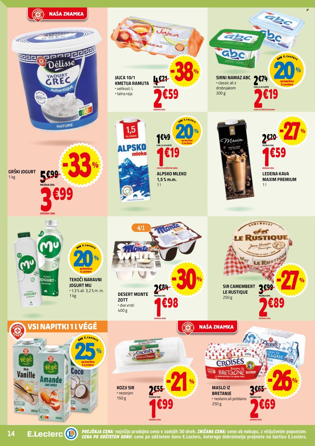 E.Leclerc katalog - 23.7.2025 - 2.8.2025. Stran 14